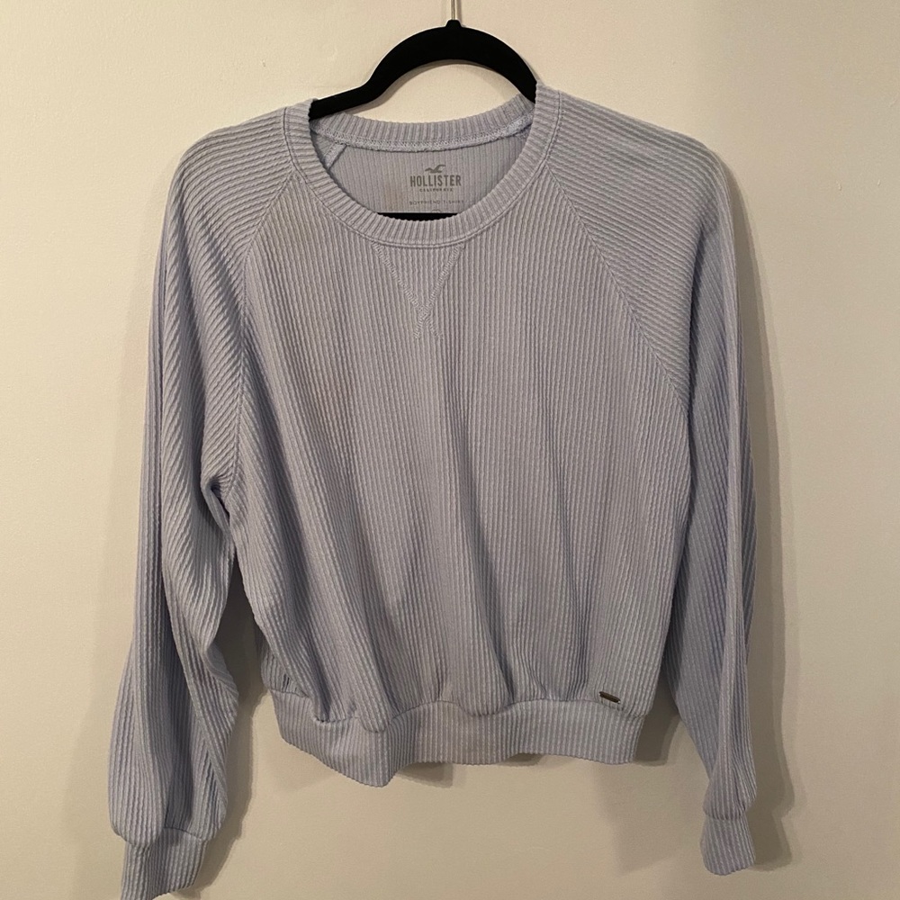 baby blue soft hollister long sleeve